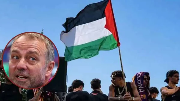Hansi Flick responds to Lamine Yamal’s Palestinian flag display